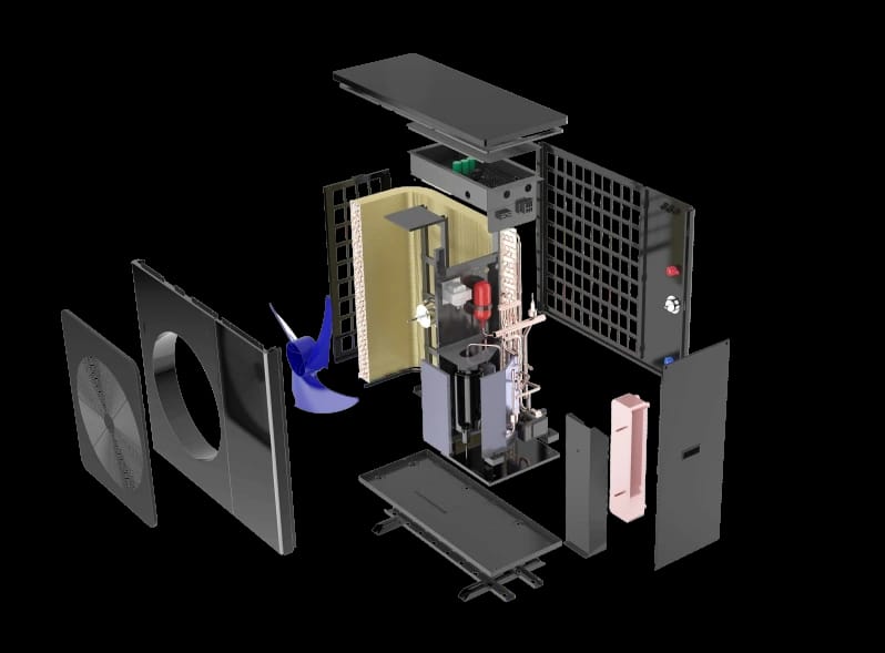 Heat Pump Disassembled